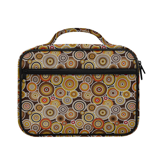 Aboriginal Art Dot Pattern Print Briefcase Bible Bag