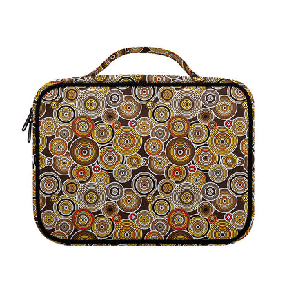 Aboriginal Art Dot Pattern Print Briefcase Bible Bag