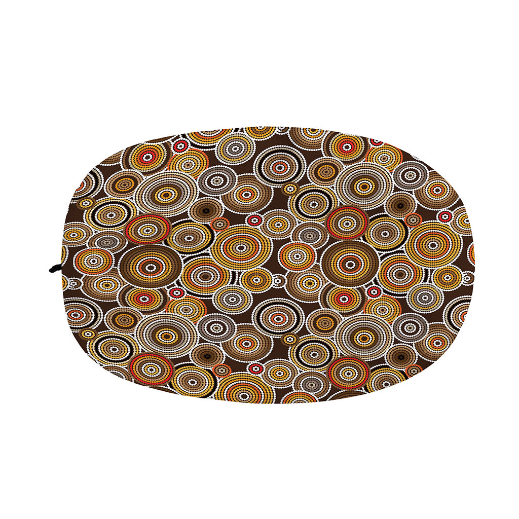 Aboriginal Art Dot Pattern Print Car Side Mirror Covers
