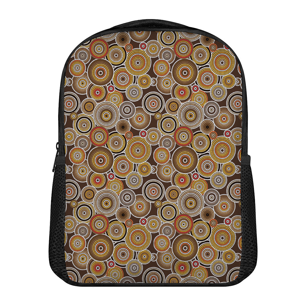 Aboriginal Art Dot Pattern Print Casual Backpack