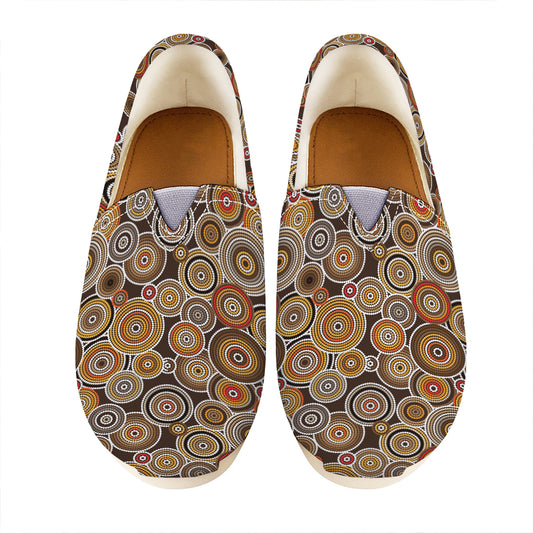 Aboriginal Art Dot Pattern Print Casual Shoes