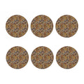 Aboriginal Art Dot Pattern Print Coaster Set