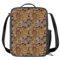 Aboriginal Art Dot Pattern Print Crossbody Lunch Bag