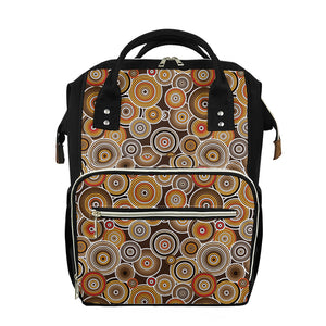 Aboriginal Art Dot Pattern Print Diaper Bag