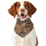 Aboriginal Art Dot Pattern Print Dog Bandana