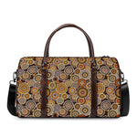 Aboriginal Art Dot Pattern Print Duffle Bag