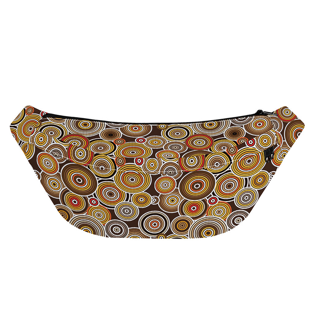 Aboriginal Art Dot Pattern Print Fanny Pack