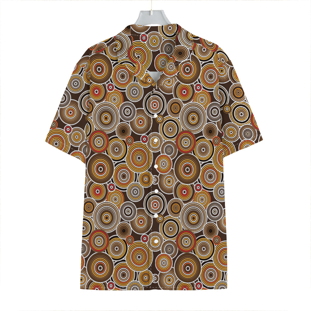 Aboriginal Art Dot Pattern Print Hawaiian Shirt