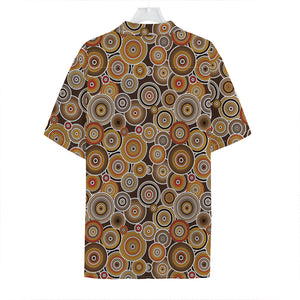 Aboriginal Art Dot Pattern Print Hawaiian Shirt