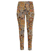 Aboriginal Art Dot Pattern Print High-Waisted Pocket Leggings