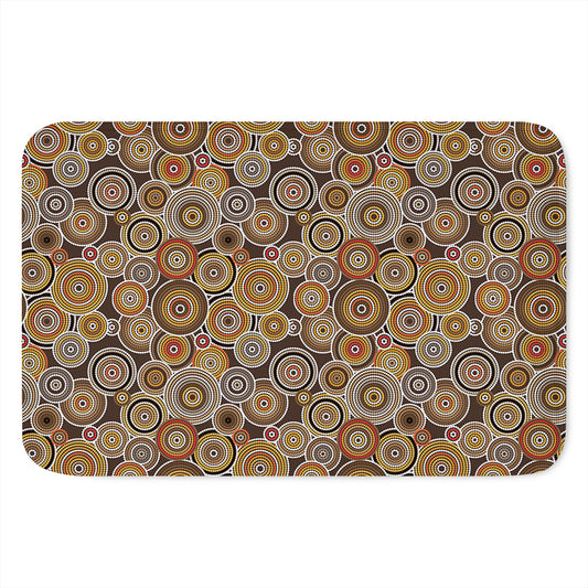 Aboriginal Art Dot Pattern Print Indoor Door Mat