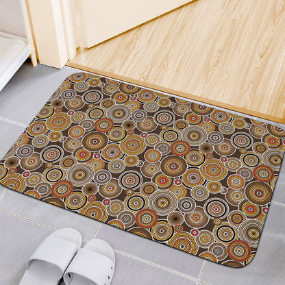 Aboriginal Art Dot Pattern Print Indoor Door Mat