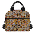 Aboriginal Art Dot Pattern Print Insulated Lunch Bag