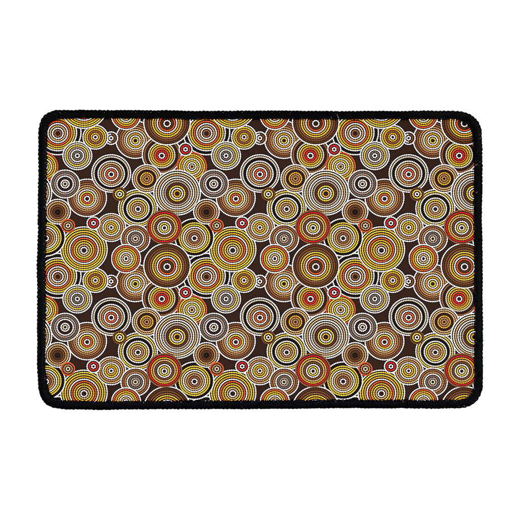 Aboriginal Art Dot Pattern Print Kitchen Mat