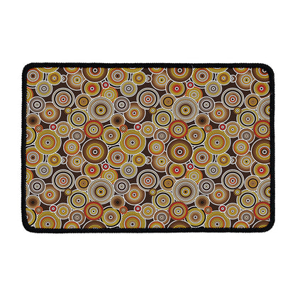 Aboriginal Art Dot Pattern Print Kitchen Mat