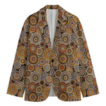 Aboriginal Art Dot Pattern Print Men's Blazer