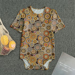 Aboriginal Art Dot Pattern Print Men's Bodysuit