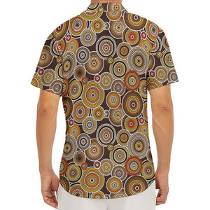 Aboriginal Art Dot Pattern Print Men's Deep V-Neck Shirt