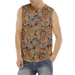 Aboriginal Art Dot Pattern Print Men's Fitness Tank Top