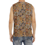 Aboriginal Art Dot Pattern Print Men's Fitness Tank Top