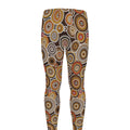 Aboriginal Art Dot Pattern Print Men's Leggings