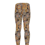 Aboriginal Art Dot Pattern Print Men's leggings