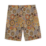 Aboriginal Art Dot Pattern Print Men's Sports Shorts