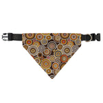 Aboriginal Art Dot Pattern Print Over The Collar Dog Bandana