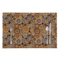 Aboriginal Art Dot Pattern Print Placemat