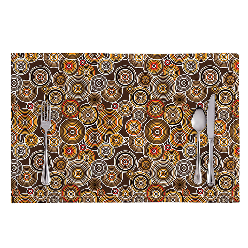 Aboriginal Art Dot Pattern Print Placemat