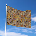 Aboriginal Art Dot Pattern Print Polyester Flag