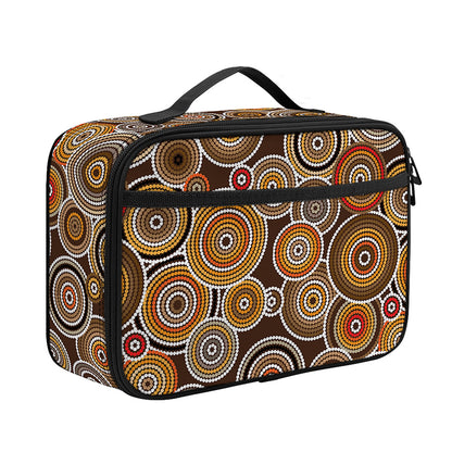 Aboriginal Art Dot Pattern Print Portable Lunch Bag