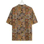 Aboriginal Art Dot Pattern Print Rayon Hawaiian Shirt