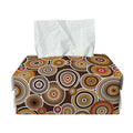 Aboriginal Art Dot Pattern Print Rectangle Tissue Box Cover