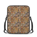 Aboriginal Art Dot Pattern Print Rectangular Crossbody Bag