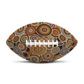 Aboriginal Art Dot Pattern Print Rugby Ball