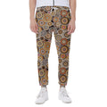 Aboriginal Art Dot Pattern Print Joggers