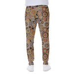 Aboriginal Art Dot Pattern Print Scuba Joggers