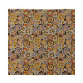 Aboriginal Art Dot Pattern Print Silk Bandana