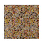 Aboriginal Art Dot Pattern Print Silk Bandana