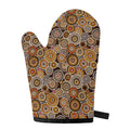 Aboriginal Art Dot Pattern Print Single Oven Mitt