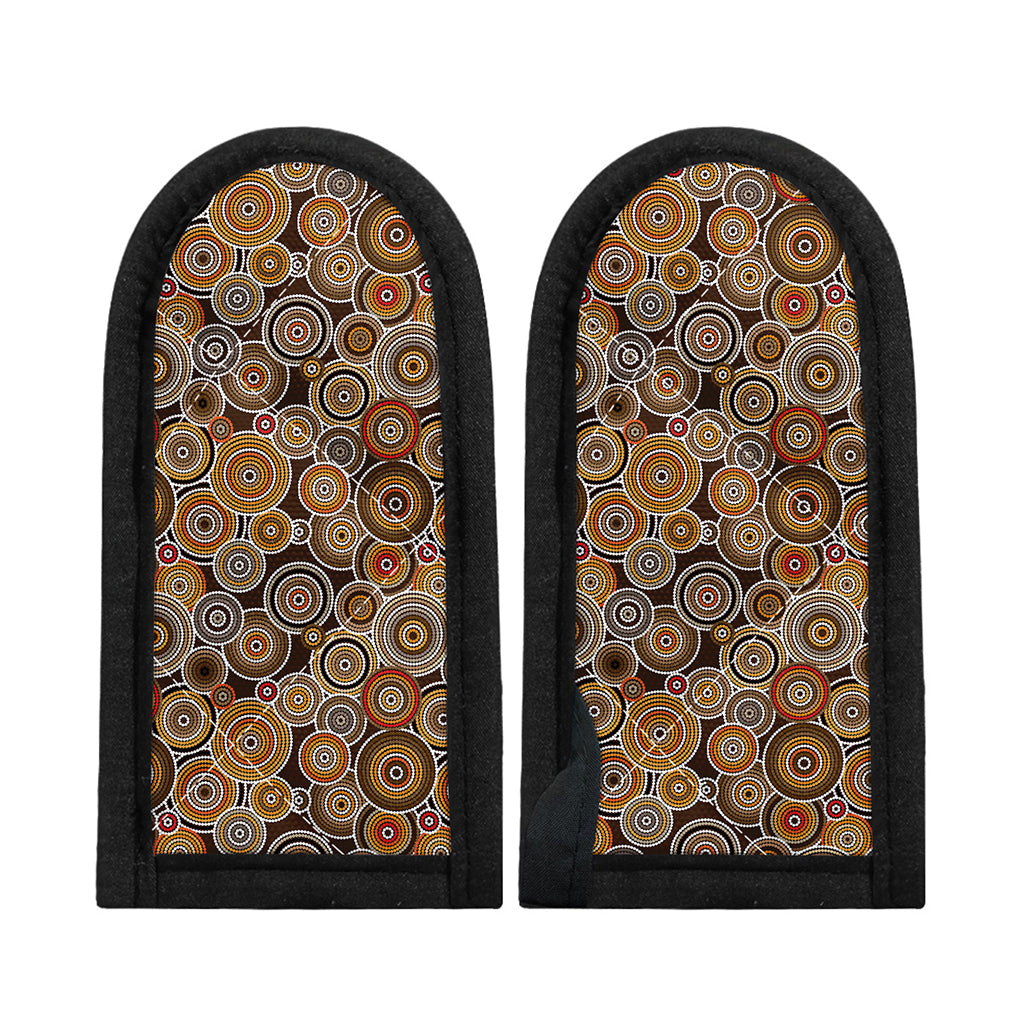 Aboriginal Art Dot Pattern Print Skillet Handle Cover