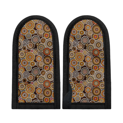 Aboriginal Art Dot Pattern Print Skillet Handle Cover