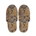 Aboriginal Art Dot Pattern Print Slippers