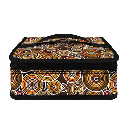 Aboriginal Art Dot Pattern Print Small Lunch Bag