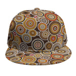 Aboriginal Art Dot Pattern Print Snapback Cap