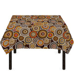 Aboriginal Art Dot Pattern Print Tablecloth
