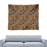 Aboriginal Art Dot Pattern Print Tapestry