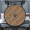 Aboriginal Art Dot Pattern Print Tire Cover With Camera Hole