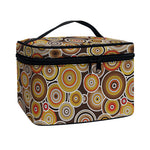 Aboriginal Art Dot Pattern Print Travel Makeup Bag